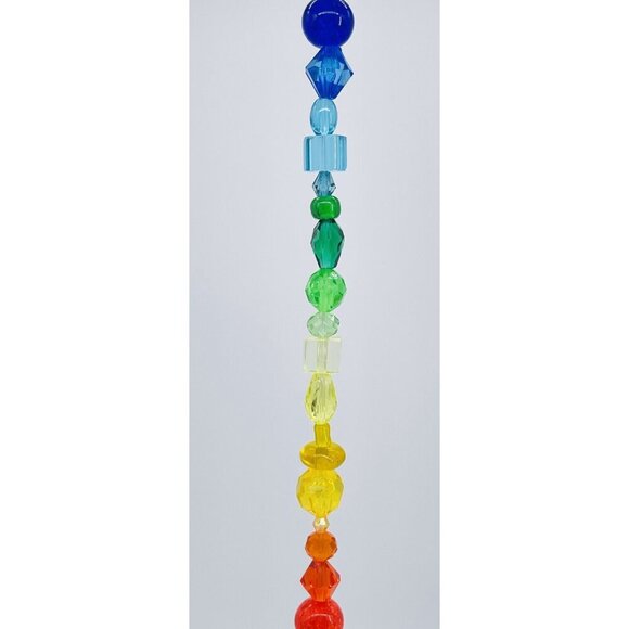 Beaded Suncatcher Rainbow Crystal Prism Hanging Patio Decor Yard Art Tree - Picture 7 of 10